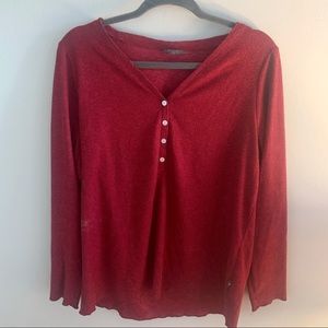 Eddie Bauer sleepwear red top